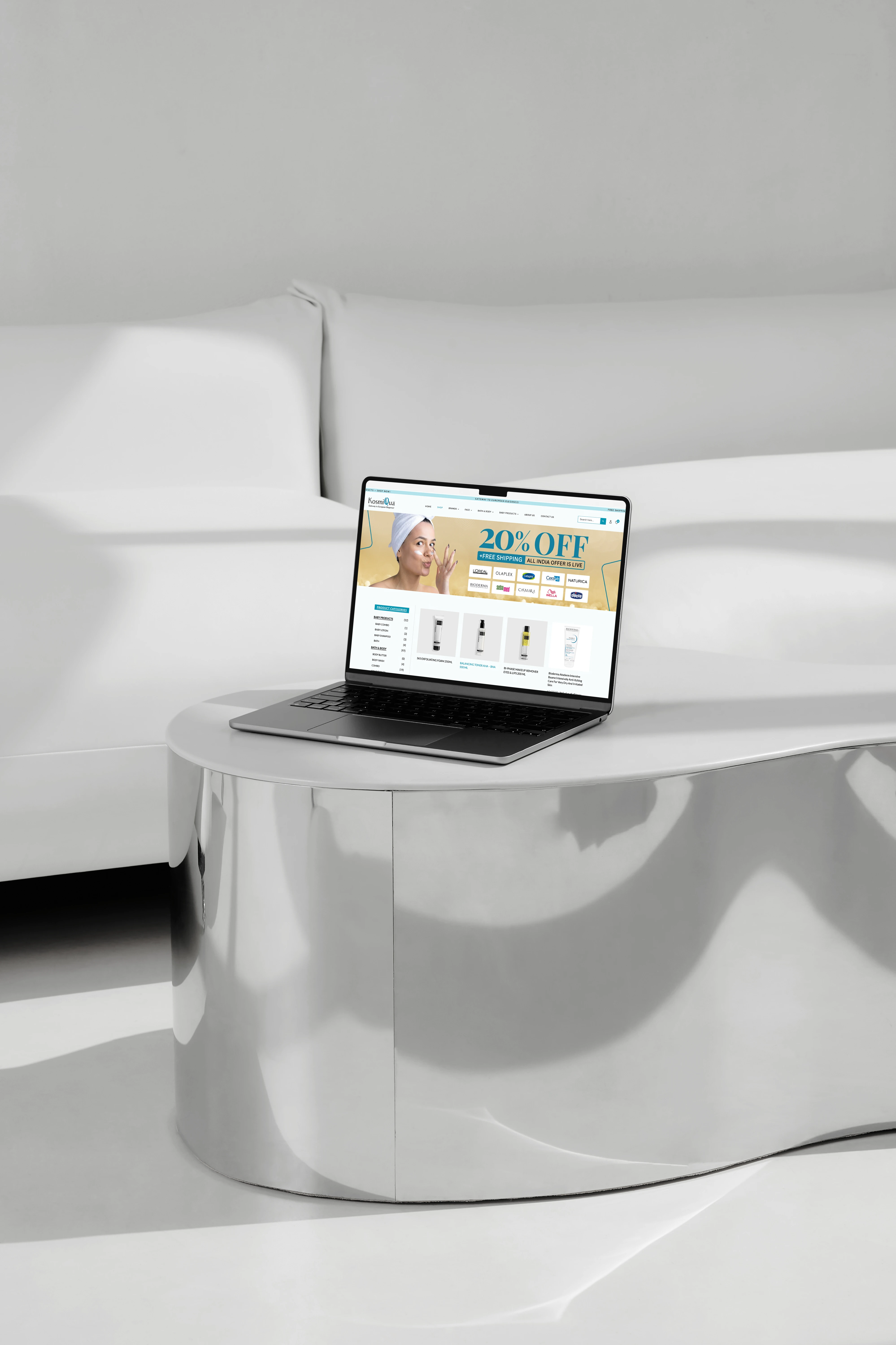 Kosmiqua (E-Commerce Website + Seller Dashboard)